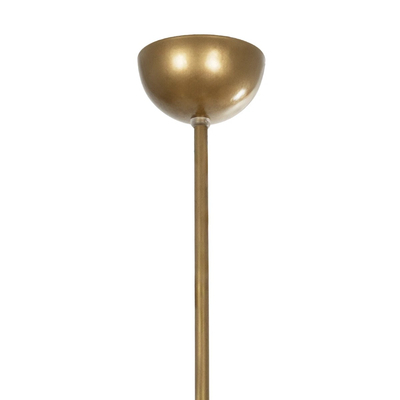 GLOBOSTAR® CITY 202-0045 Μοντέρνο Φωτιστικό Οροφής με Ντουί 3 x E27 AC 220-240V IP20 - Διάφανο & Χρυσό - Μ55 x Π15 x Υ43cm