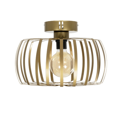 GLOBOSTAR® STAR 202-0053 Μοντέρνο Φωτιστικό Οροφής με Ντουί 1 x E27 AC 220-240V IP20 - Χρυσό - Μ40 x Π40 x Υ27cm