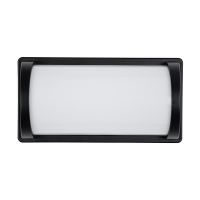 GLOBOSTAR® CELESTIAL 60696 Μοντέρνο Φωτιστικό Τοίχου - Απλίκα LED 15W 1575lm 120° AC 220-240V Αδιάβροχο IP65 Φυσικό Λευκό 4500K - Bridgelux SMD Chip - Μαύρο Ματ - Μ26 x Π9 x Υ13.5cm - 3 Χρόνια Εγγύηση