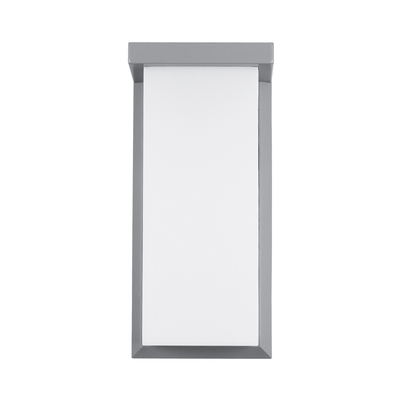 GLOBOSTAR® LOFT 60759 Μοντέρνο Φωτιστικό Τοίχου - Απλίκα LED 18W 1890lm 120° AC 220-240V Αδιάβροχο IP65 Φυσικό Λευκό 4500K - Bridgelux SMD Chip - Γκρι Ματ - Μ24.5 x Π11 x Υ9.5cm - 3 Χρόνια Εγγύηση
