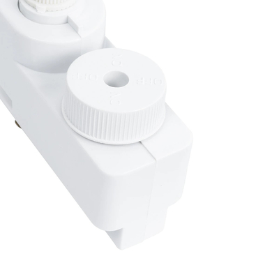 GloboStar 60858 Αντάπτορας Κρέμασης Φωτιστικού - Μονοφασικός 2 Καλωδίων με 1 Μέτρο Υφασμάτινο Καλώδιο και Ντουί E27 AC 220-240V IP20 Μ7 x Π3 x Υ4cm - Λευκό