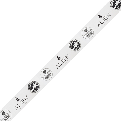 GLOBOSTAR® PACKAGING 79960 Αυτοκόλλητη Ταινία Συσκευασίας Υψηλής Ποιότητας Φάρδους 5.5cm & Μήκους 150 Μέτρων - Διάφανο & Μαύρο - GLOBOSTAR & ALIEN Design - Μ15000 x Π5.5 x Υ0.01cm