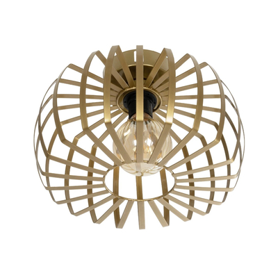 GLOBOSTAR® STAR 202-0053 Μοντέρνο Φωτιστικό Οροφής με Ντουί 1 x E27 AC 220-240V IP20 - Χρυσό - Μ40 x Π40 x Υ27cm