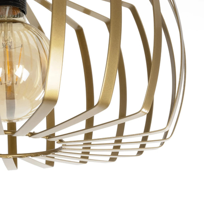 GLOBOSTAR® STAR 202-0053 Μοντέρνο Φωτιστικό Οροφής με Ντουί 1 x E27 AC 220-240V IP20 - Χρυσό - Μ40 x Π40 x Υ27cm