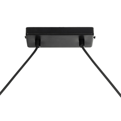 GLOBOSTAR® LATTICE 203-0018 Μοντέρνο Κρεμαστό Φωτιστικό Οροφής με Ντουί 4 x E27 AC 220-240V IP20 - Μαύρο & Μπρούτζινο - Μ78 x Π15 x Υ81cm