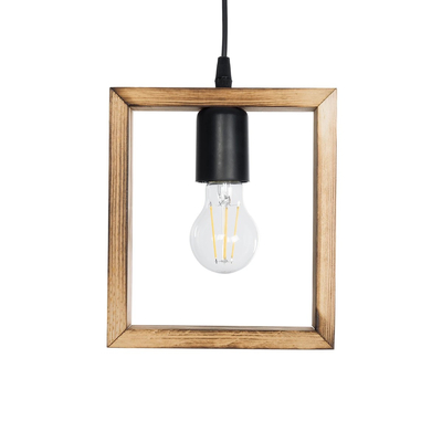 GLOBOSTAR® EDISON 203-0020 Vintage Κρεμαστό Φωτιστικό Οροφής με Ντουί 1 x E27 AC 220-240V IP20 - Μπεζ & Μαύρο - Μ19 x Π5 x Υ22cm