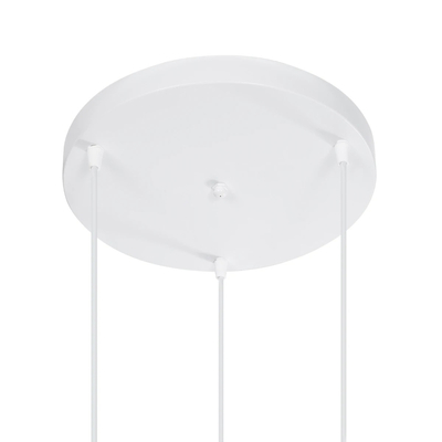 GLOBOSTAR® YASAM 203-0023 Vintage Κρεμαστό Φωτιστικό Οροφής με Ντουί 3 x E27 AC 220-240V IP20 - Λευκό - Μ42 x Π42 x Υ54cm