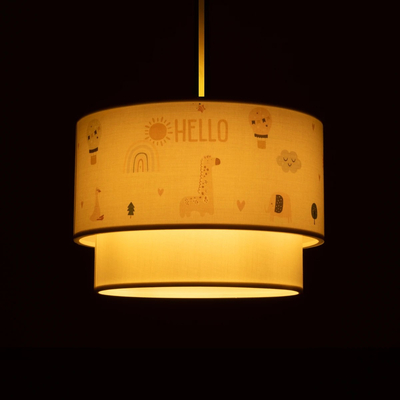 GLOBOSTAR® BALLOON 204-0004 Παιδικό Κρεμαστό Φωτιστικό Οροφής με Ντουί 1 x E27 AC 220-240V IP20 - Πολύχρωμο - Μ30 x Π30 x Υ24cm