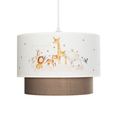 GLOBOSTAR® GIRAFFE 204-0008 Παιδικό Κρεμαστό Φωτιστικό Οροφής με Ντουί 1 x E27 AC 220-240V IP20 - Πολύχρωμο - Μ30 x Π30 x Υ24cm