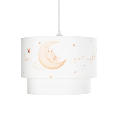 GLOBOSTAR® MOON 204-0011 Παιδικό Κρεμαστό Φωτιστικό Οροφής με Ντουί 1 x E27 AC 220-240V IP20 - Πολύχρωμο - Μ30 x Π30 x Υ24cm