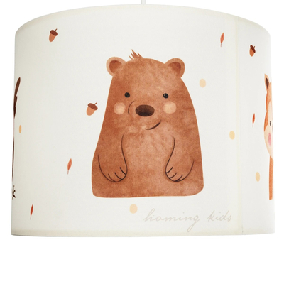 GLOBOSTAR® OWL 204-0017 Παιδικό Κρεμαστό Φωτιστικό Οροφής με Ντουί 1 x E27 AC 220-240V IP20 - Πολύχρωμο - Μ28 x Π28 x Υ24cm