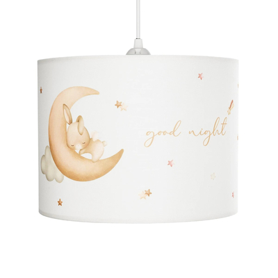 GLOBOSTAR® MOON 204-0019 Παιδικό Κρεμαστό Φωτιστικό Οροφής με Ντουί 1 x E27 AC 220-240V IP20 - Πολύχρωμο - Μ28 x Π28 x Υ24cm