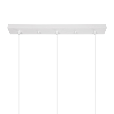 GLOBOSTAR® YASAM 203-0027 Vintage Κρεμαστό Φωτιστικό Οροφής με Ντουί 3 x E27 AC 220-240V IP20 - Λευκό - Μ45 x Π18 x Υ30cm