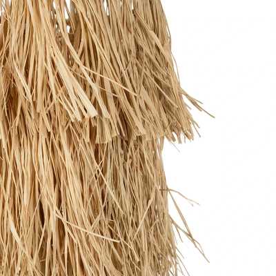 GLOBOSTAR® WEG 203-0036 Boho Κρεμαστό Φωτιστικό Οροφής με Ντουί 1 x E27 AC 220-240V IP20 - Μπεζ - M45 x Π45 x Υ53cm