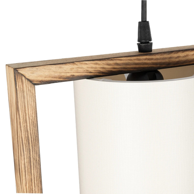 GLOBOSTAR® CUP 203-0051 Vintage Κρεμαστό Φωτιστικό Οροφής με Ντουί 3 x E27 AC 220-240V IP20 - Μπεζ & Λευκό - Μ80 x Π14 x Υ24cm