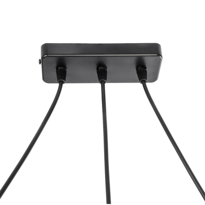 GLOBOSTAR® CUP 203-0051 Vintage Κρεμαστό Φωτιστικό Οροφής με Ντουί 3 x E27 AC 220-240V IP20 - Μπεζ & Λευκό - Μ80 x Π14 x Υ24cm