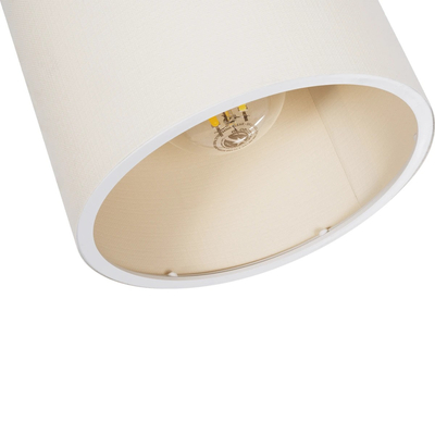 GLOBOSTAR® CUP 203-0060 Vintage Φωτιστικό Οροφής με Ντουί 1 x E27 AC 220-240V IP20 - Λευκό & Μπεζ - Μ14.5 x Π14.5 x Υ25cm