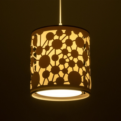 GLOBOSTAR® PETAL 203-0065 Μοντέρνο Κρεμαστό Φωτιστικό Οροφής με Ντουί 1 x E27 AC 220-240V IP20 - Λευκό - Μ23 x Π23 x Υ30cm