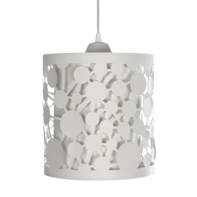 GLOBOSTAR® PETAL 203-0065 Μοντέρνο Κρεμαστό Φωτιστικό Οροφής με Ντουί 1 x E27 AC 220-240V IP20 - Λευκό - Μ23 x Π23 x Υ30cm