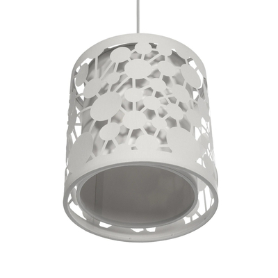 GLOBOSTAR® PETAL 203-0065 Μοντέρνο Κρεμαστό Φωτιστικό Οροφής με Ντουί 1 x E27 AC 220-240V IP20 - Λευκό - Μ23 x Π23 x Υ30cm