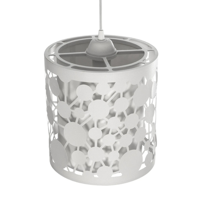 GLOBOSTAR® PETAL 203-0065 Μοντέρνο Κρεμαστό Φωτιστικό Οροφής με Ντουί 1 x E27 AC 220-240V IP20 - Λευκό - Μ23 x Π23 x Υ30cm