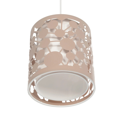 GLOBOSTAR® PETAL 203-0066 Μοντέρνο Κρεμαστό Φωτιστικό Οροφής με Ντουί 1 x E27 AC 220-240V IP20 - Ροζ - Μ23 x Π23 x Υ30cm