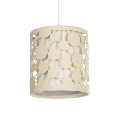 GLOBOSTAR® PETAL 203-0067 Μοντέρνο Κρεμαστό Φωτιστικό Οροφής με Ντουί 1 x E27 AC 220-240V IP20 - Μπεζ - Μ23 x Π23 x Υ30cm