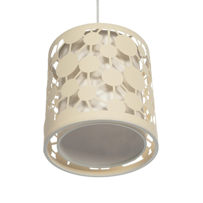 GLOBOSTAR® PETAL 203-0067 Μοντέρνο Κρεμαστό Φωτιστικό Οροφής με Ντουί 1 x E27 AC 220-240V IP20 - Μπεζ - Μ23 x Π23 x Υ30cm