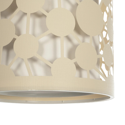 GLOBOSTAR® PETAL 203-0067 Μοντέρνο Κρεμαστό Φωτιστικό Οροφής με Ντουί 1 x E27 AC 220-240V IP20 - Μπεζ - Μ23 x Π23 x Υ30cm