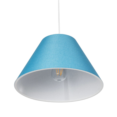 GLOBOSTAR® RIFT 203-0075 Μοντέρνο Κρεμαστό Φωτιστικό Οροφής με Ντουί 1 x E27 AC 220-240V IP20 - Μπλε - Μ35 x Π35 x Υ22.5cm