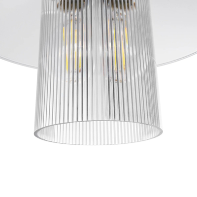 GLOBOSTAR® PROMO 203-0088 Μοντέρνο Κρεμαστό Φωτιστικό Οροφής με Ντουί 1 x E27 AC 220-240V IP20 - Λευκό - Μ25.5 x Π25.5 x Υ20cm