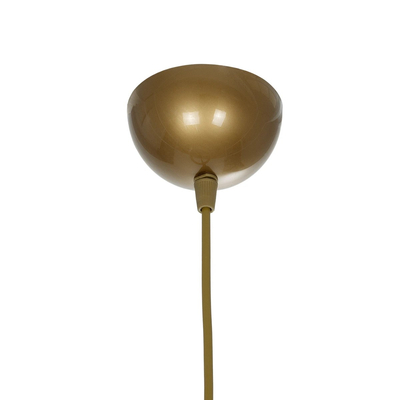 GLOBOSTAR® ZYKLUS 203-0103 Μοντέρνο Κρεμαστό Φωτιστικό Οροφής με Ντουί 1 x E27 AC 220-240V IP20 - Μπεζ & Καφέ - Μ36 x Π36 x Υ25cm