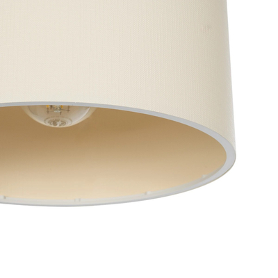 GLOBOSTAR® BLAZE 203-0106 Μοντέρνο Κρεμαστό Φωτιστικό Οροφής με Ντουί 1 x E27 AC 220-240V IP20 - Μπεζ - Μ22 x Π22 x Υ20cm