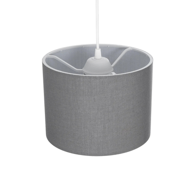 GLOBOSTAR® BLAZE 203-0108 Μοντέρνο Κρεμαστό Φωτιστικό Οροφής με Ντουί 1 x E27 AC 220-240V IP20 - Γκρι - Μ22 x Π22 x Υ20cm