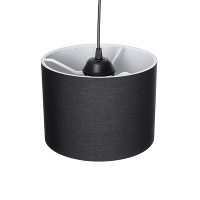 GLOBOSTAR® BLAZE 203-0109 Μοντέρνο Κρεμαστό Φωτιστικό Οροφής με Ντουί 1 x E27 AC 220-240V IP20 - Μαύρο - Μ22 x Π22 x Υ20cm