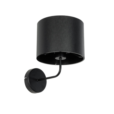 GLOBOSTAR® RALPH 203-0038 Vintage Φωτιστικό Τοίχου - Απλίκα με Ντουί 1 x E27 AC 220-240V IP20 - Μαύρο - Μ22 x Π29 x Υ30cm