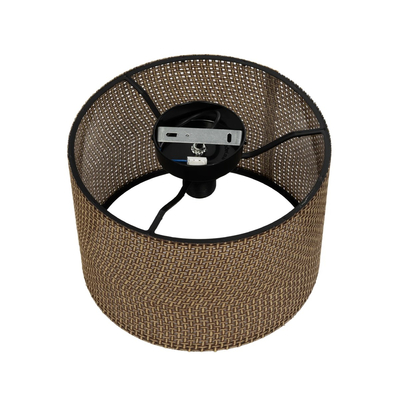 GLOBOSTAR® CILIO 203-0151 Μοντέρνο Φωτιστικό Οροφής με Ντουί 1 x E27 AC 220-240V IP20 - Καφέ - Μ30 x Π30 x Υ22cm