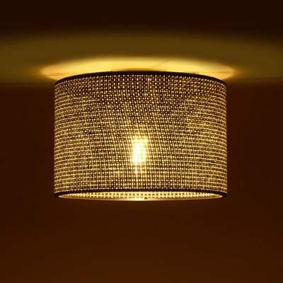 GLOBOSTAR® CILIO 203-0152 Μοντέρνο Φωτιστικό Οροφής με Ντουί 1 x E27 AC 220-240V IP20 - Μαύρο - Μ30 x Π30 x Υ22cm