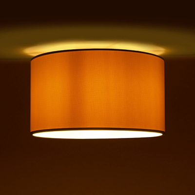 GLOBOSTAR® CILIO 203-0154 Μοντέρνο Φωτιστικό Οροφής με Ντουί 1 x E27 AC 220-240V IP20 - Μπεζ - Μ38 x Π38 x Υ23cm