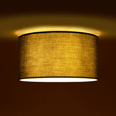 GLOBOSTAR® CILIO 203-0158 Μοντέρνο Φωτιστικό Οροφής με Ντουί 1 x E27 AC 220-240V IP20 - Γκρι - Μ38 x Π38 x Υ23cm