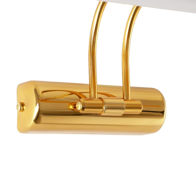 GloboStar® REFINE 203-0185 Φωτιστικό Τοίχου - Απλίκα LED 7W 640lm 120° AC 220-240V IP44 Θερμό Λευκό 2700K Χρυσό - Μ35 x Π21 x Υ12cm - 2 Xρόνια Εγγύηση