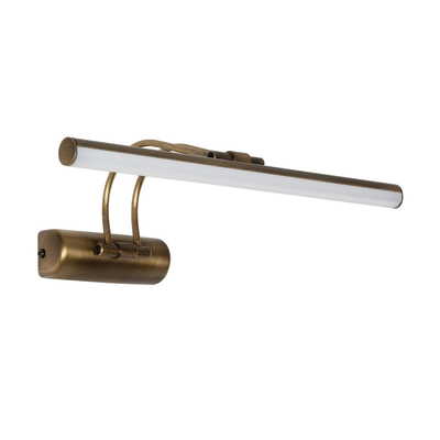 GloboStar® REFINE 203-0186 Φωτιστικό Τοίχου - Απλίκα LED 7W 640lm 120° AC 220-240V IP44 Θερμό Λευκό Μπρονζέ - Μ35 x Π21 x Υ12cm - 2 Xρόνια Εγγύηση