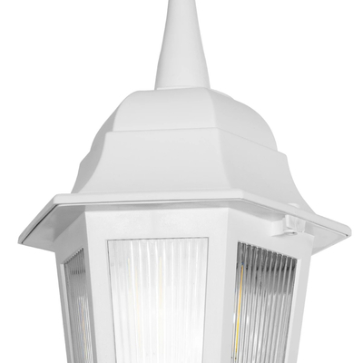 GLOBOSTAR® VITRO 203-0199 Vintage Φωτιστικό Οροφής με Ντουί 1 x E27 AC 220-240V IP44 - Λευκό - Μ17 x Π17 x Υ28cm