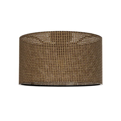 GLOBOSTAR® CILIO 203-0156 Μοντέρνο Φωτιστικό Οροφής με Ντουί 1 x E27 AC 220-240V IP20 - Καφέ - Μ38 x Π38 x Υ23cm