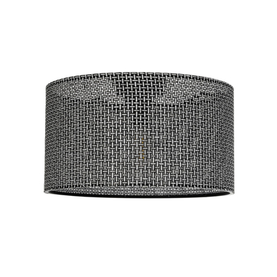 GLOBOSTAR® CILIO 203-0157 Μοντέρνο Φωτιστικό Οροφής με Ντουί 1 x E27 AC 220-240V IP20 - Μαύρο - Μ38 x Π38 x Υ23cm