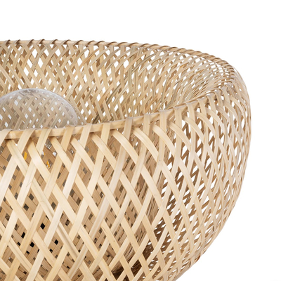 GLOBOSTAR® POPPY 01983 Boho Επιδαπέδιο Φωτιστικό με Ντουί 1 x E27 AC 220-240V IP20 - Μπεζ - Μ58 x Π58 x Υ143cm