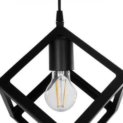 GLOBOSTAR® DISE 201-0050 Μοντέρνο Κρεμαστό Φωτιστικό Οροφής με Ντουί 2 x E27 AC 220-240V IP20 - Μαύρο - Μ50 x Π30 x Υ50cm