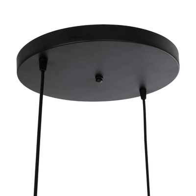 GLOBOSTAR® DISE 201-0050 Μοντέρνο Κρεμαστό Φωτιστικό Οροφής με Ντουί 2 x E27 AC 220-240V IP20 - Μαύρο - Μ50 x Π30 x Υ50cm