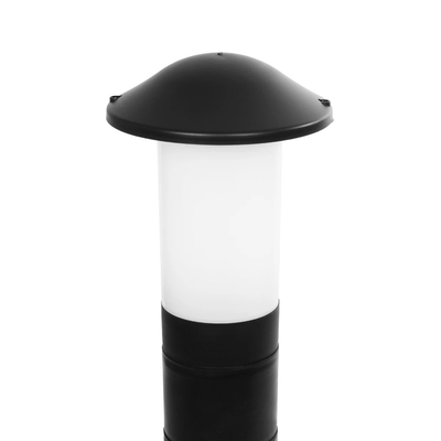 GloboStar® GARDENIO 203-0247 Μοντέρνο Επιδαπέδιο Φωτιστικό Κολωνάκι Κήπου Μονόφωτο 1 x E27 IP44 Μαύρο Πλαστικό - Μ17 x Π17 x Υ85cm