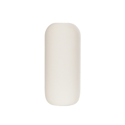 GloboStar® Artificial Garden BLANCO 21247 Διακοσμητική Κεραμική Γλάστρα Γκρι Π11 x Μ11 x Υ25 cm